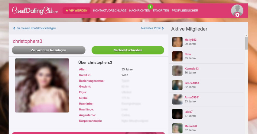 Casual Dating Seite in Österreich